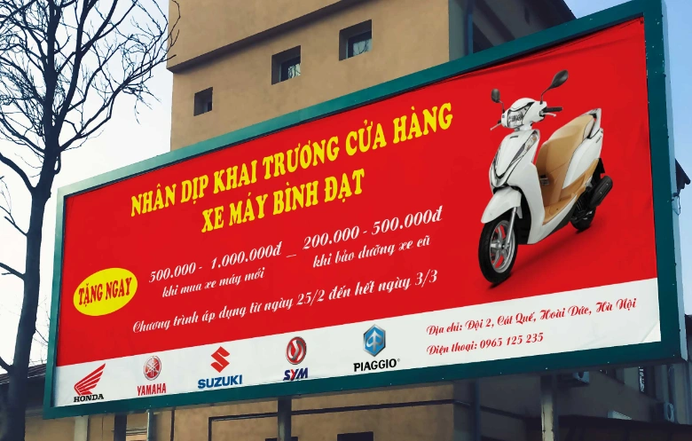Những bí quyết thiết kế băng rôn khai trương cửa hàng đẹp