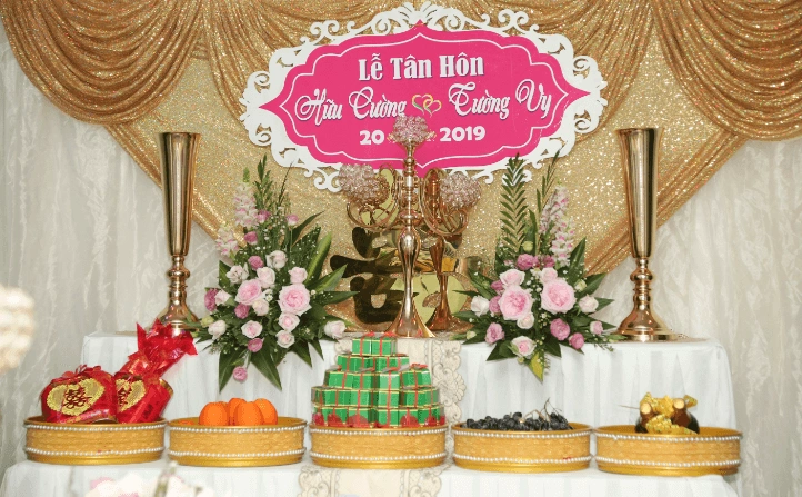 Chúc mừng tiệc cưới của cô dâu Tường Vy và chú rể Hữu Cường – Trăm năm hạnh phúc