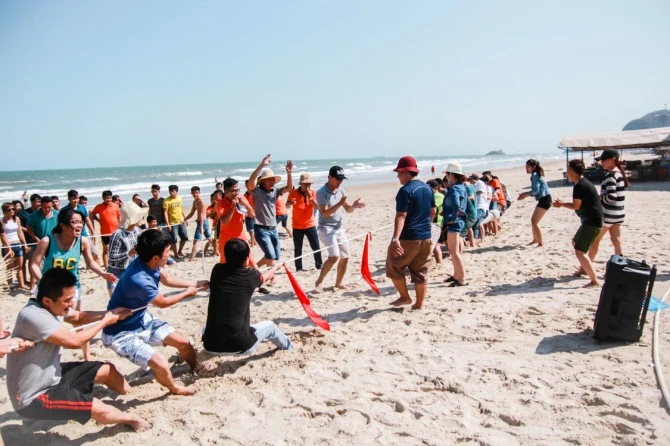 Team building Vũng Tàu trên bãi biển cho doanh nghiệp