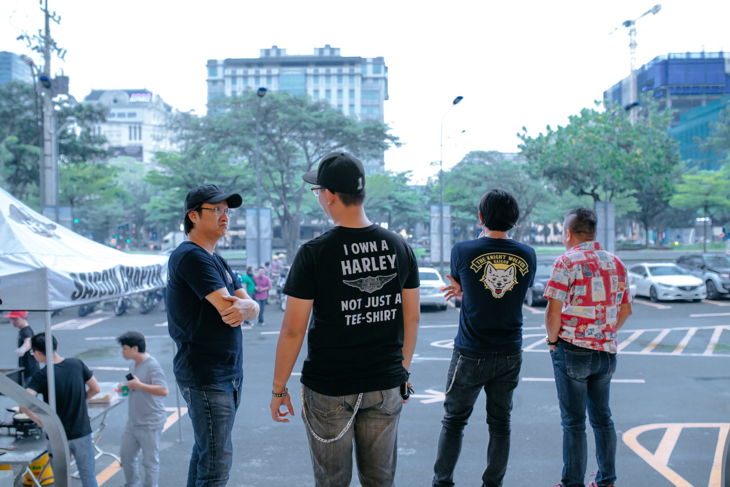 Cộng đồng Harley Rider tập trung trước chương trình Trung Thu