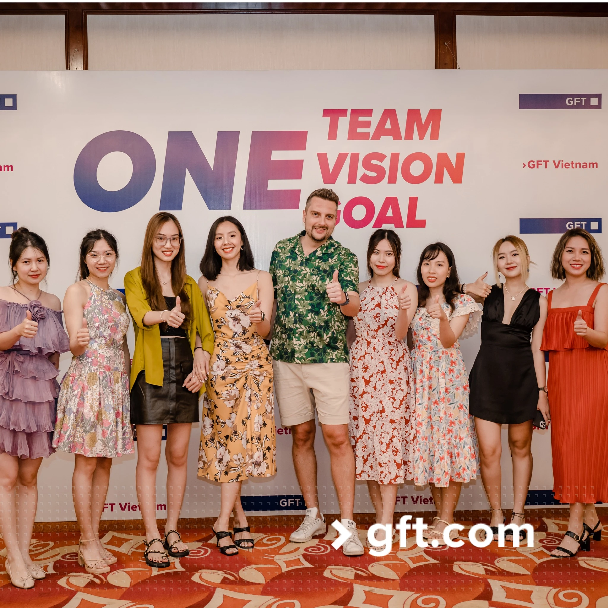Khoảnh khắc tập thể sau chương trình company trip GFT Technologies Vietnam