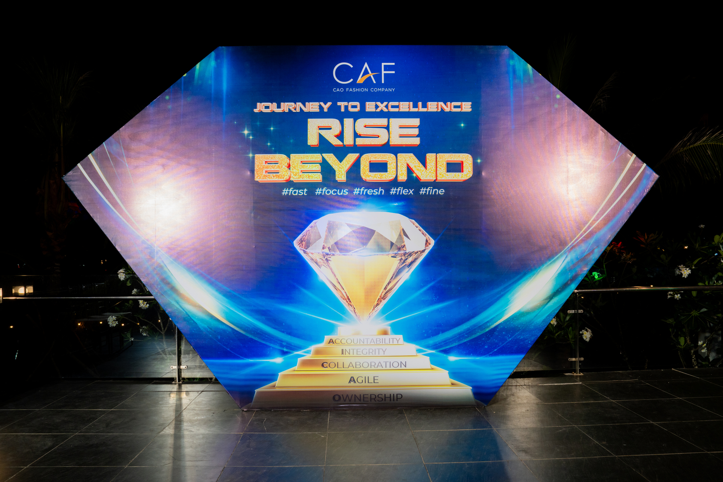 Key visual Journey to Excellence Rise Beyond của CAF