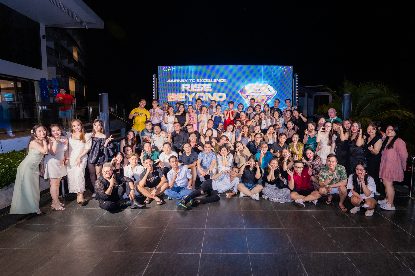 group photo CAF Workshop tại Emerald Hồ Tràm