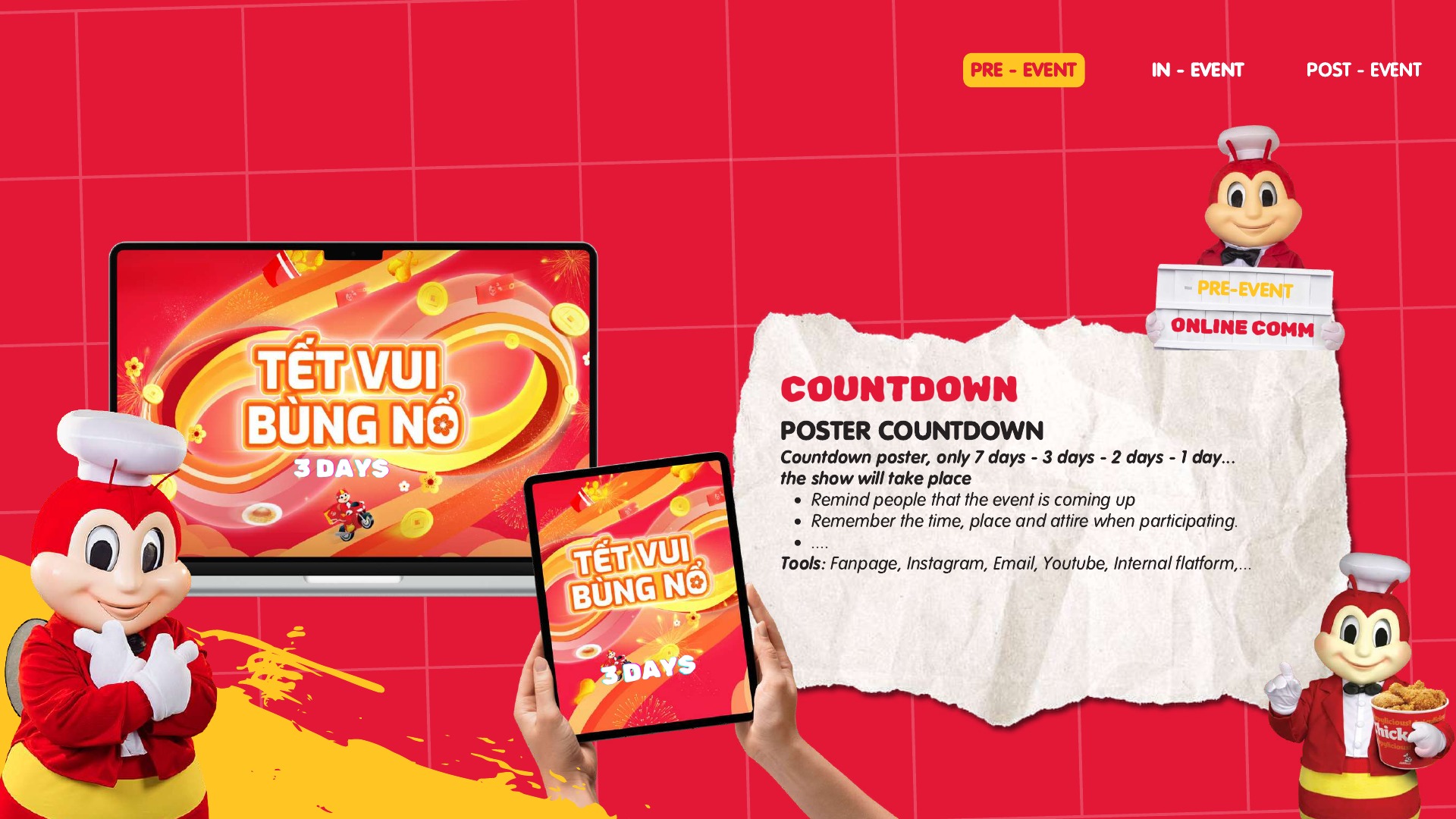 Nội dung countdown truyền thông Year End Party