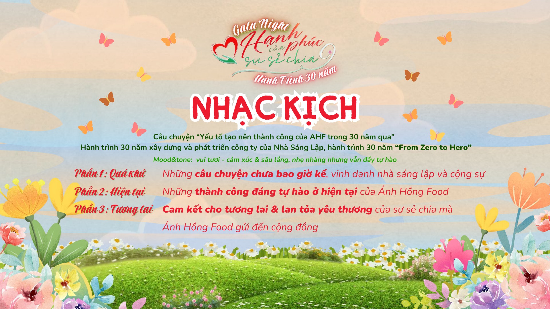 Nhạc kịch dẫn vào key moment sự kiện doanh nghiệp