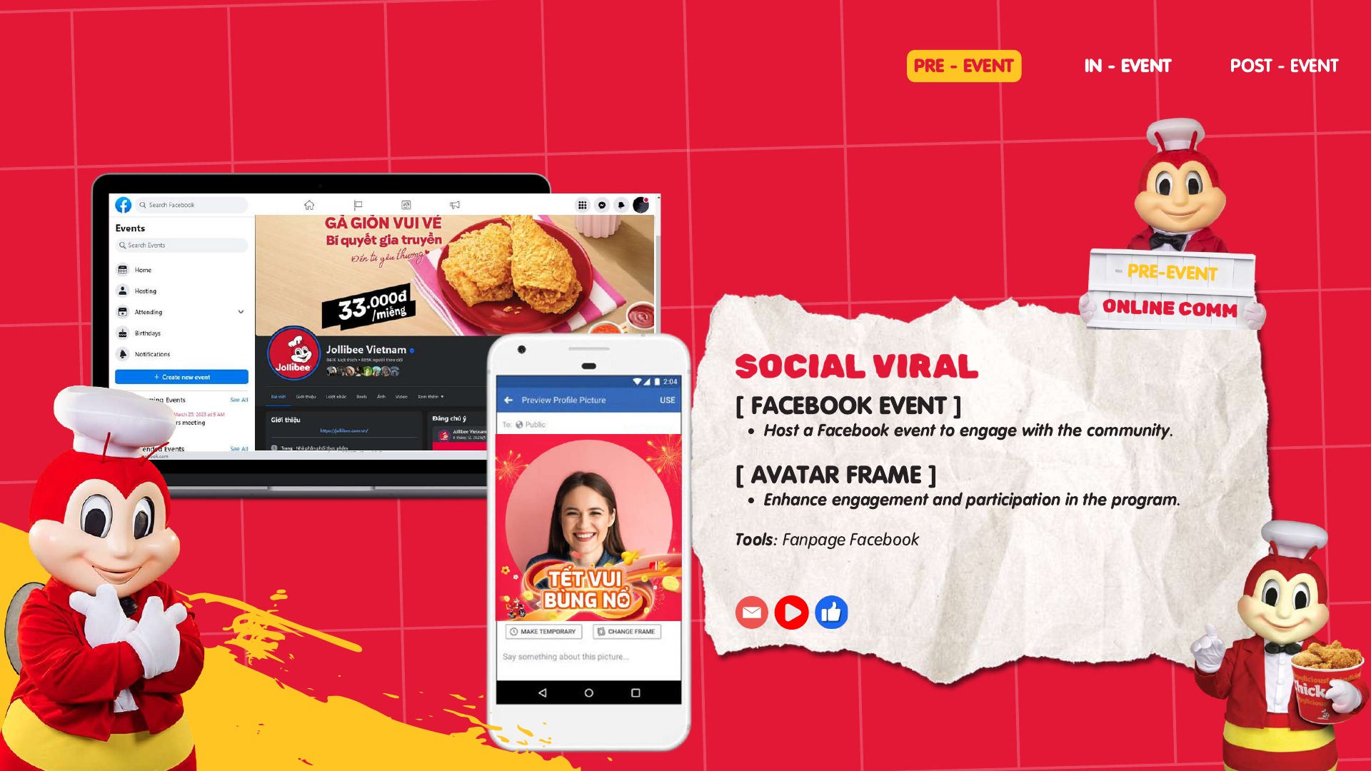 Nội dung mạng xã hội sau chương trình Year End Party