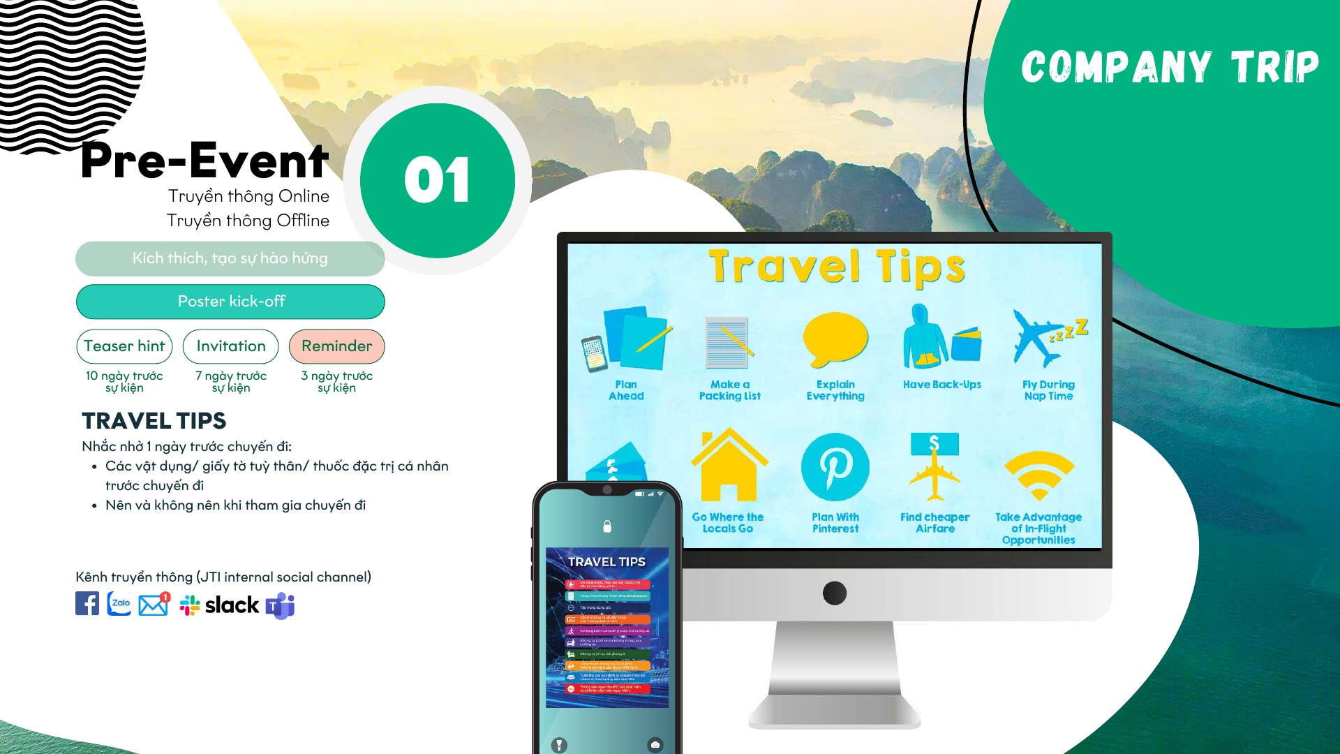 Travel tips gửi nhân sự trước Company Trip Hạ Long
